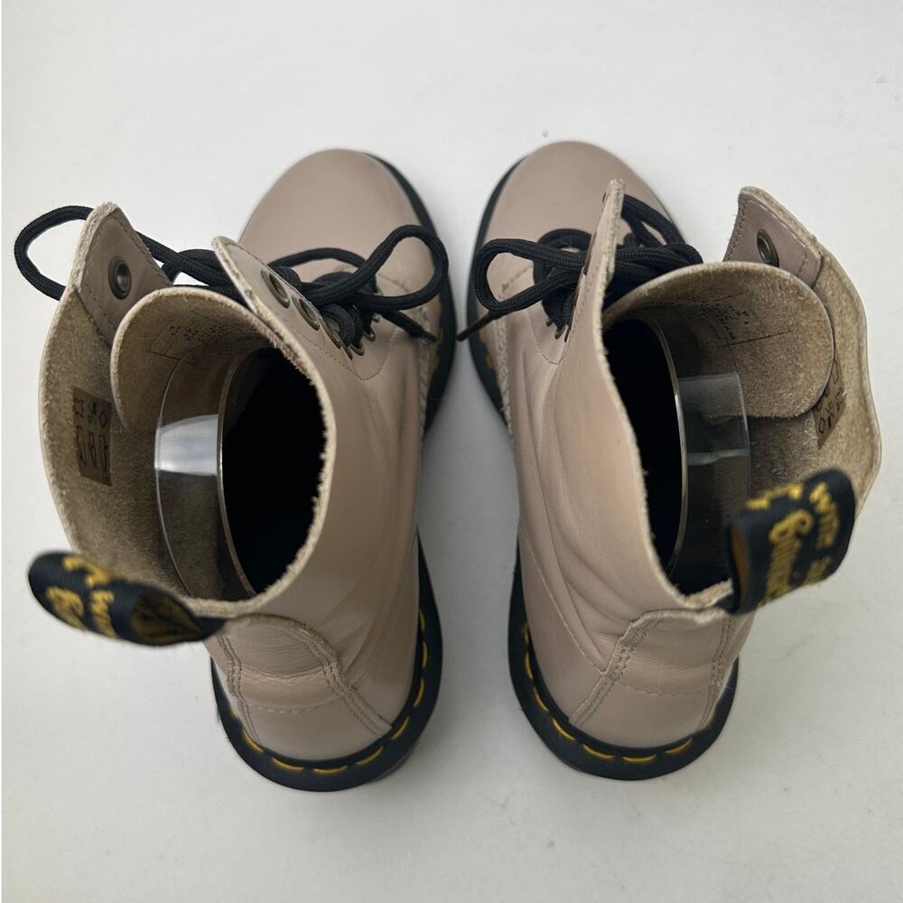 Dr. Martens Clemency Natural Wanama Heeled Lace Up Boots Women's Sz 6 - Picture 8 of 10